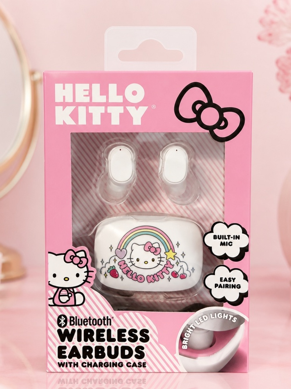 Hello Kitty Bluetooth Wireless Earbuds with Charging Case